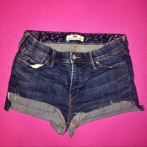 Levi’s High Waisted Jean Shorts